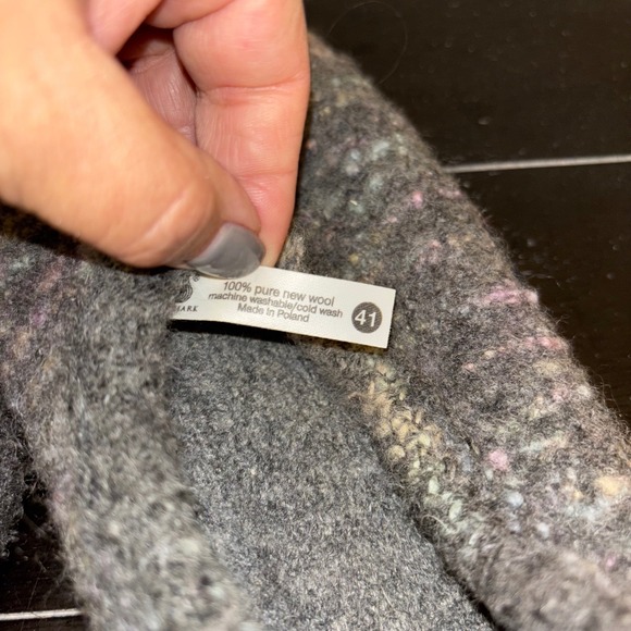 Haflinger Wool Slippers | Womens Size 41 | Gray Multicolor House Shoes Comfort‎ - Picture 3 of 8